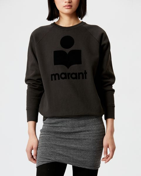 Sweatshirt logo milly Woman Noir délavé 4