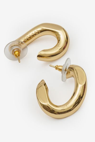 Links hoop earrings - Gold - Woman - 7