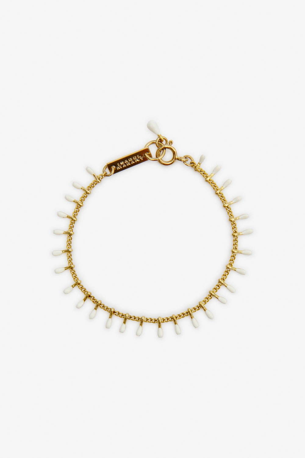 Casablanca gold-finish brass chain bracelet - Ecru - Woman - 1