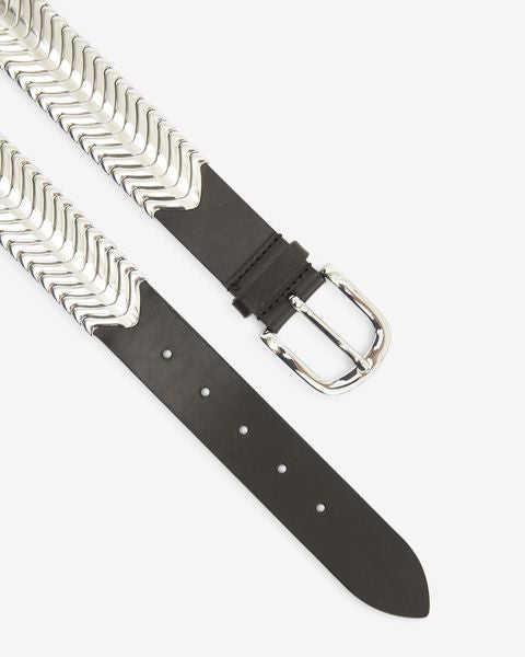 Tehora belt Woman Black and silver 2