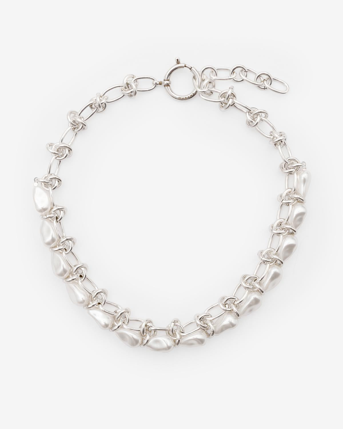 Rain Drop Man Necklace Man white and silver | ISABEL MARANT Official online  store