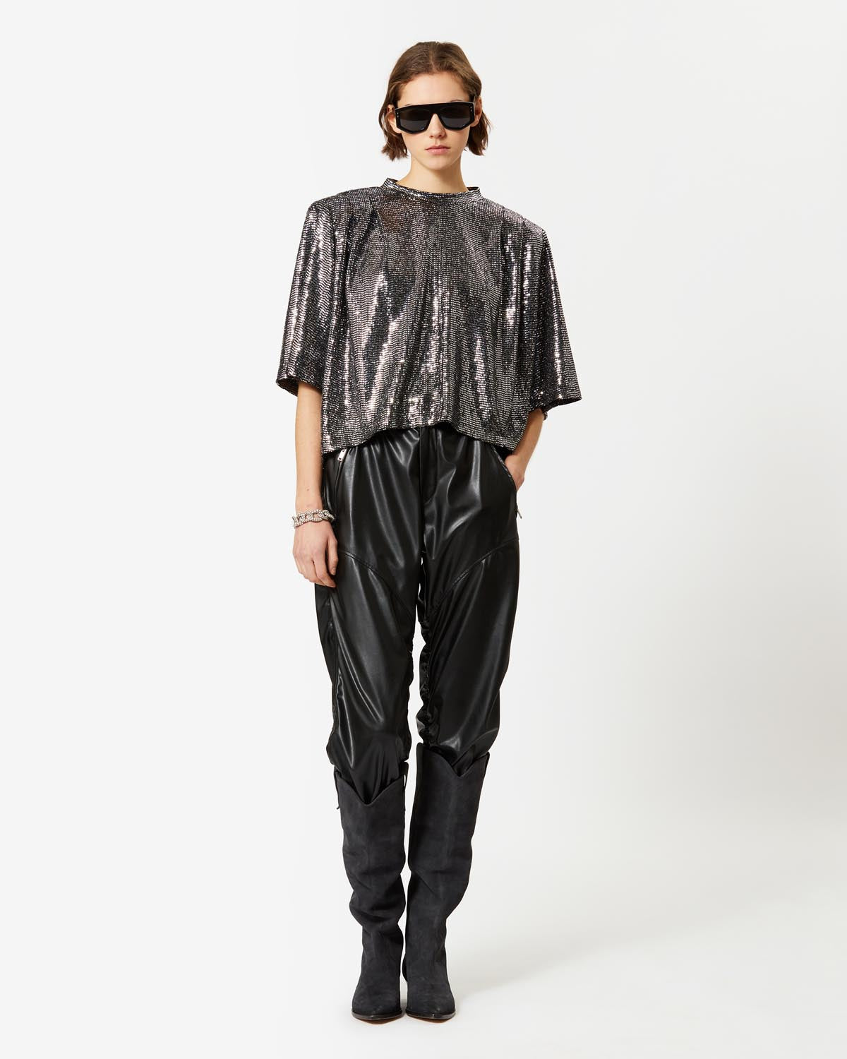 Delfi top Woman Argento 4