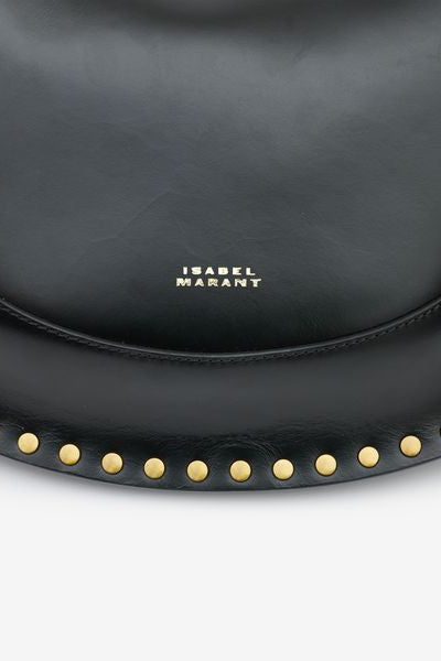 Naoko studded leather bag - Black - Woman - 9