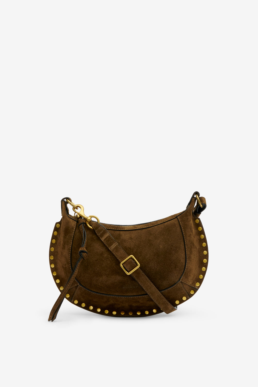 Oskan moon suede calfskin baguette handbag - Bronze - Woman - 1