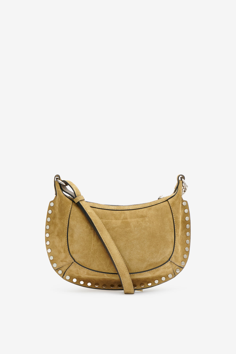 Oskan moon suede calfskin baguette handbag - Taupe - Woman - 4