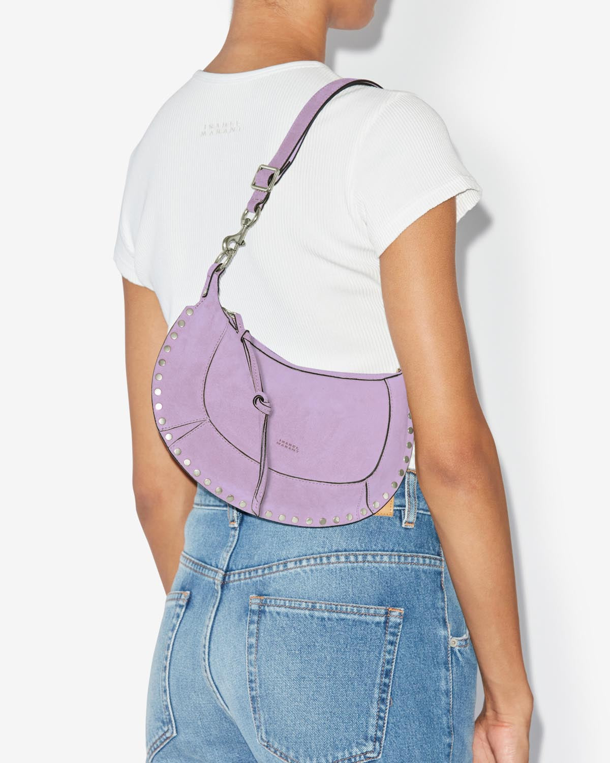 Oskan moon bag Woman Lilac 3