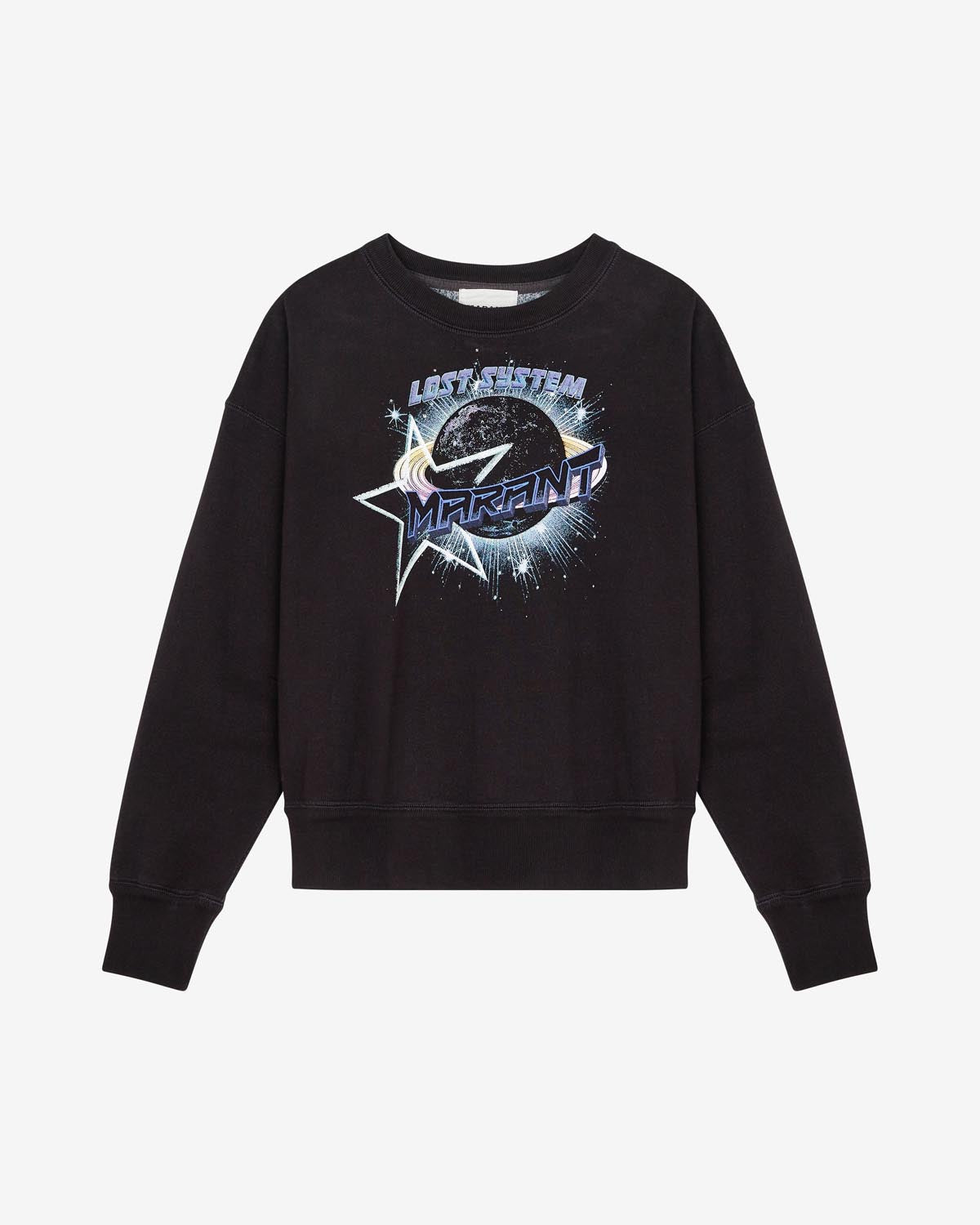 Sweatshirt mobyli Woman Noir délavé 1
