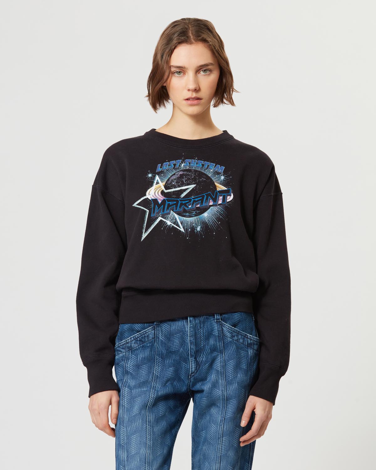 Sweatshirt mobyli Woman Noir délavé 5