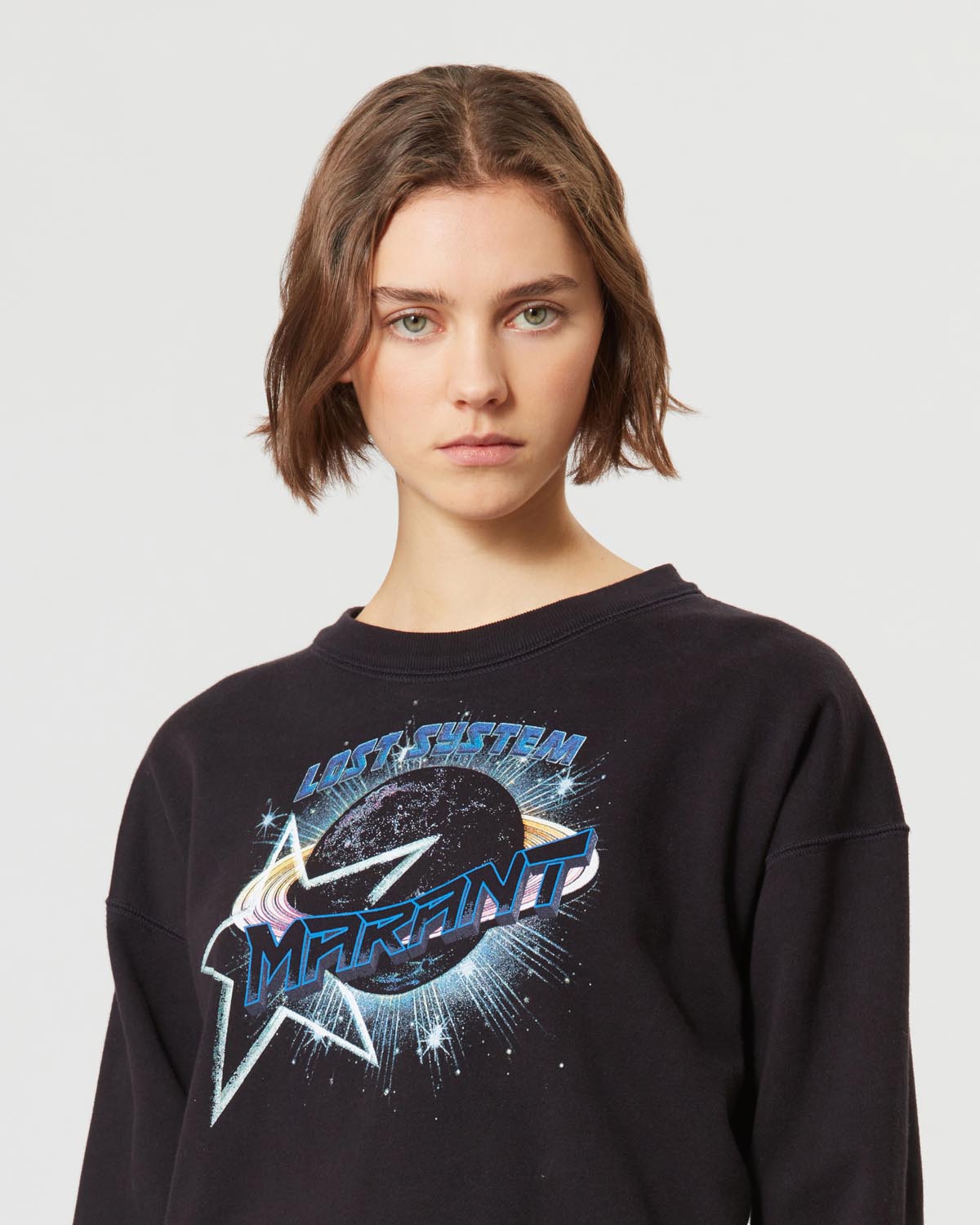 Sweatshirt mobyli Woman Noir délavé 2