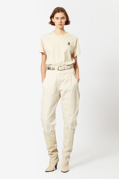 T-shirt à logo en coton aby - Beige - Woman - 4