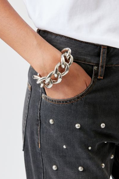 Links オーバーサイズ リンク ブレスレット - 銀 - Woman - 4