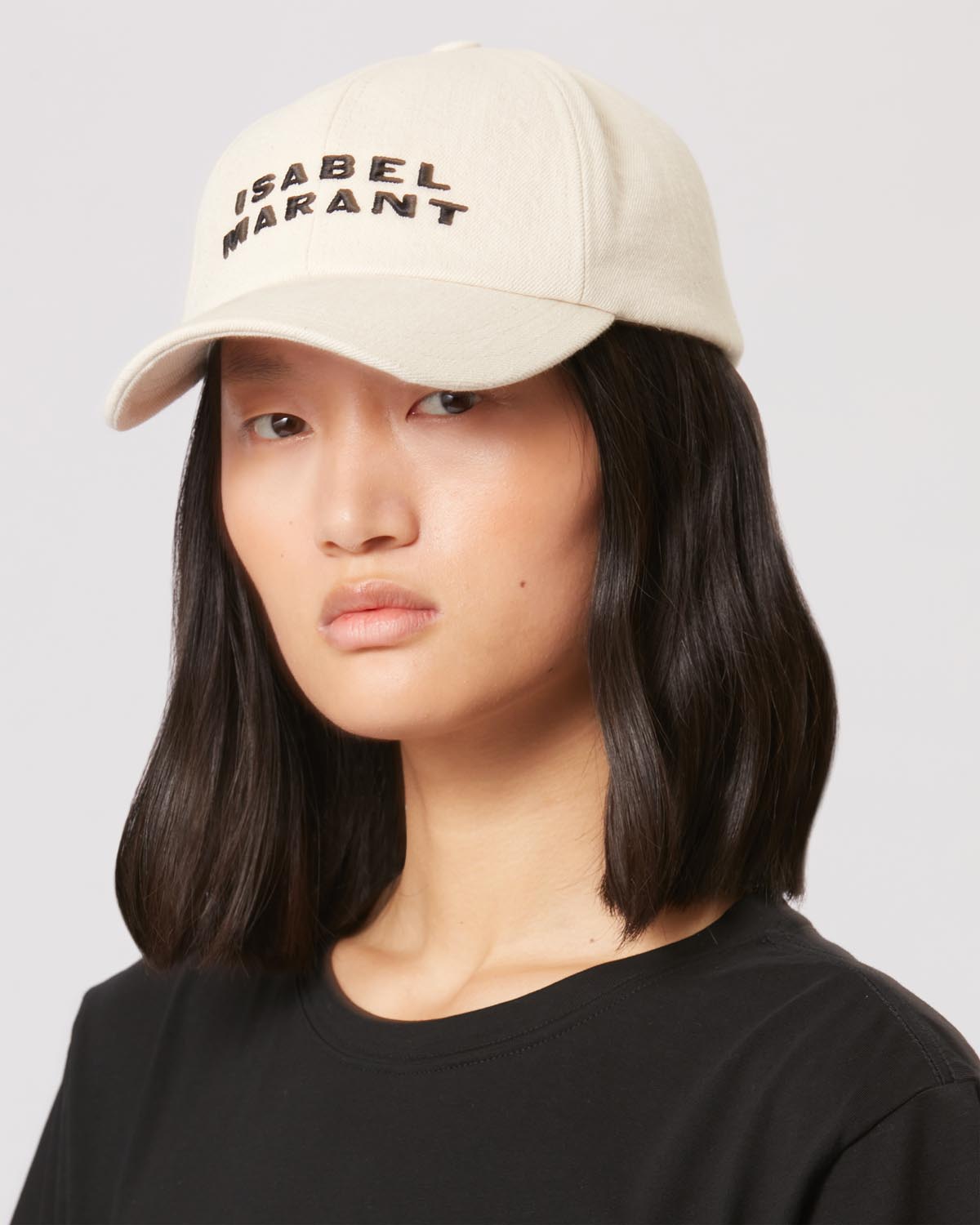 타이론 캡 Woman Ecru and black 4