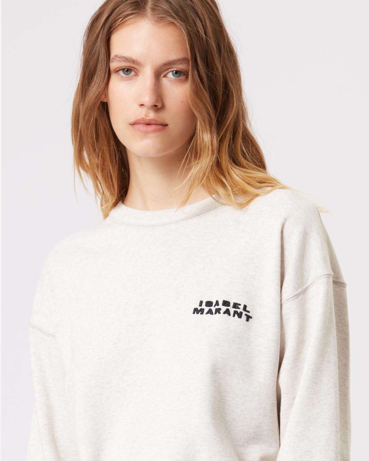 Shad sweatshirt Woman Ecru 2