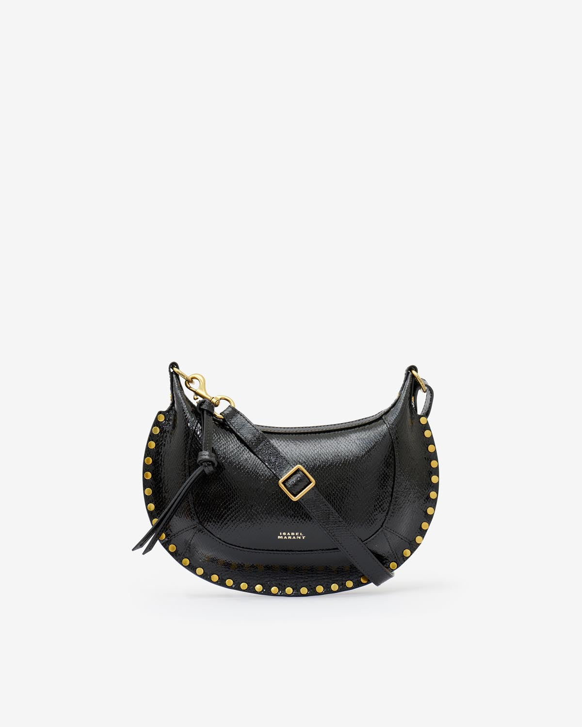 Oskan Moon Bag in python effect leather