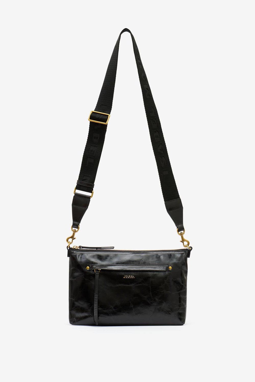 Nessah soft leather shoulder bag - Black - Woman - 11