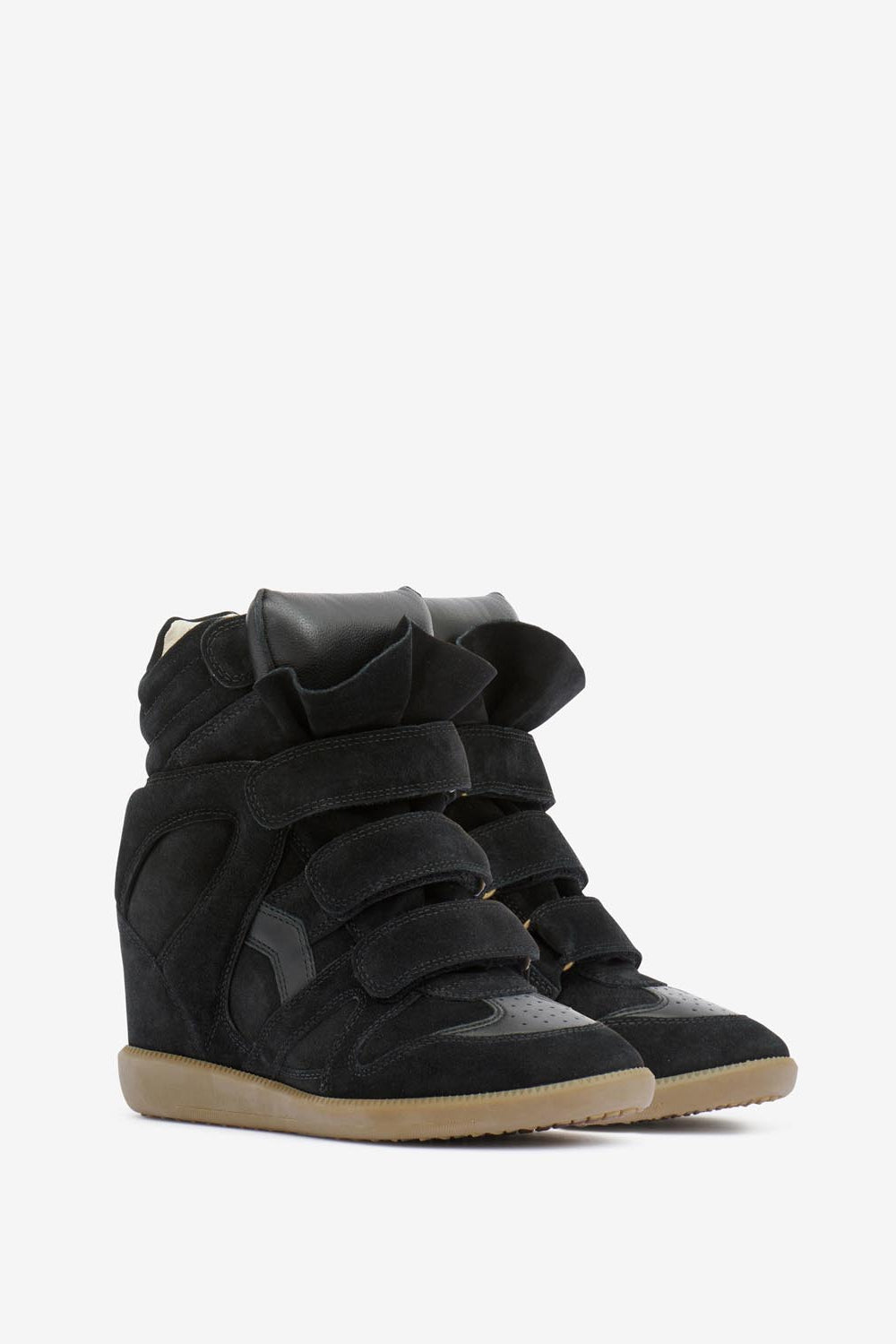 Sneakers bekett con zeppa in pelle - Nero - Woman - 3