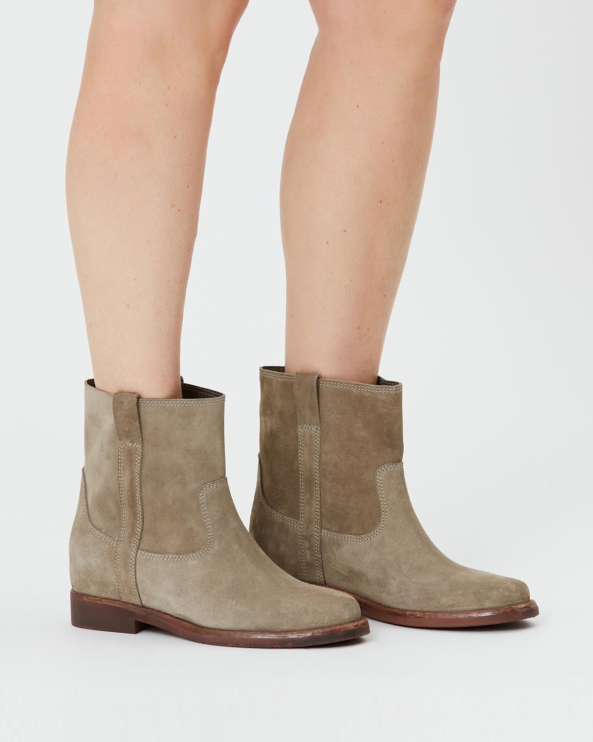 Susee low boots Woman Taupe 4
