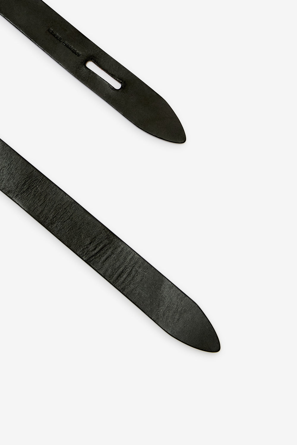 Cinturón para anudar lecce de cuero suave liso - Black and natural - Woman - 4