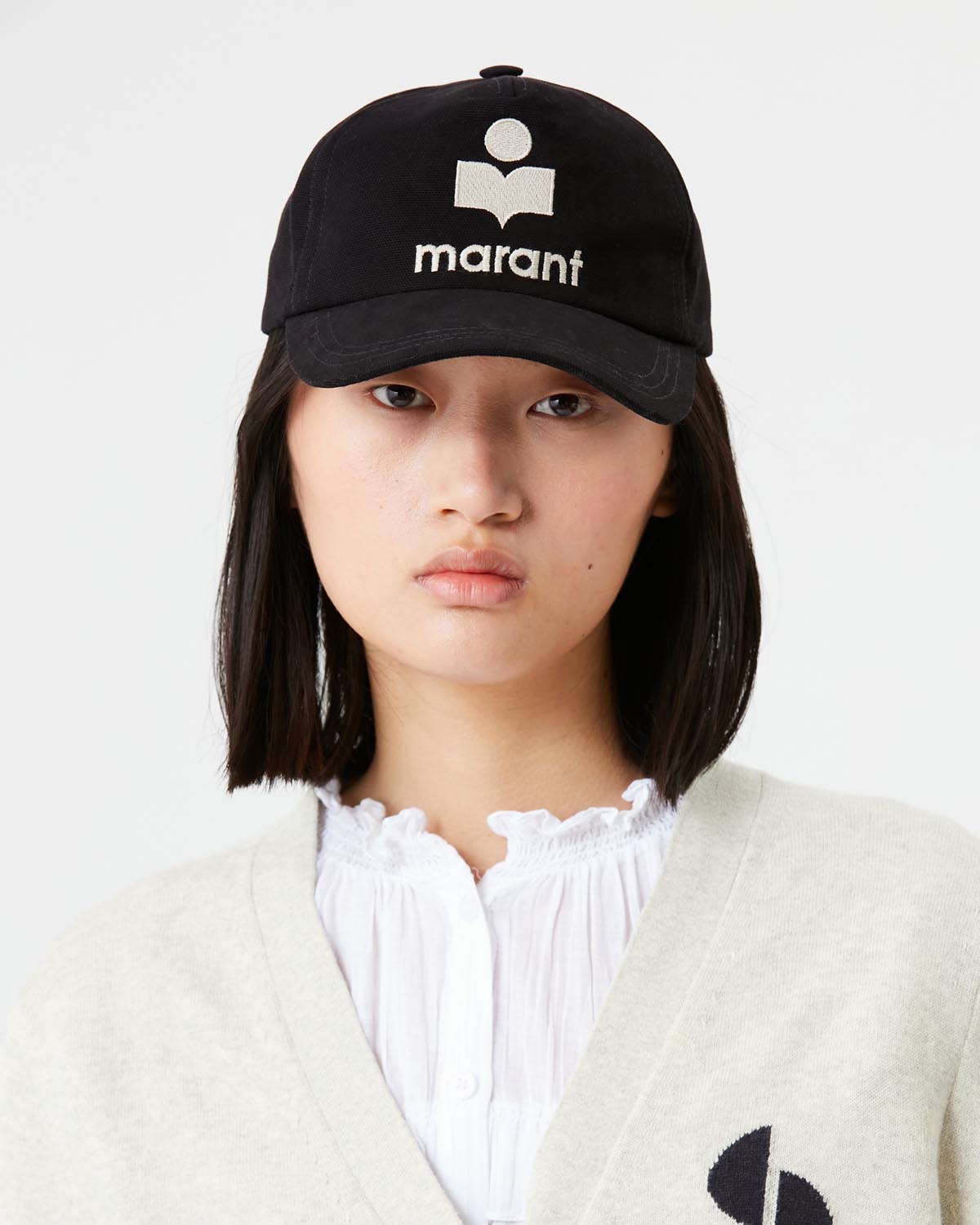 Gorra tyron Woman Black and ecru 4