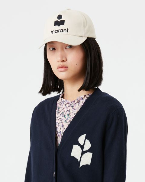 Tyron cap Woman Ecru and black 4