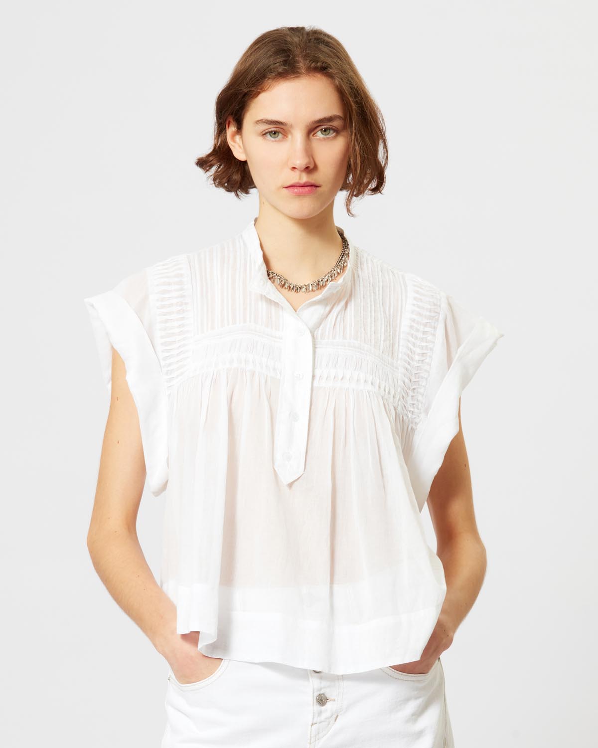 Haut leaza Woman Blanc 8