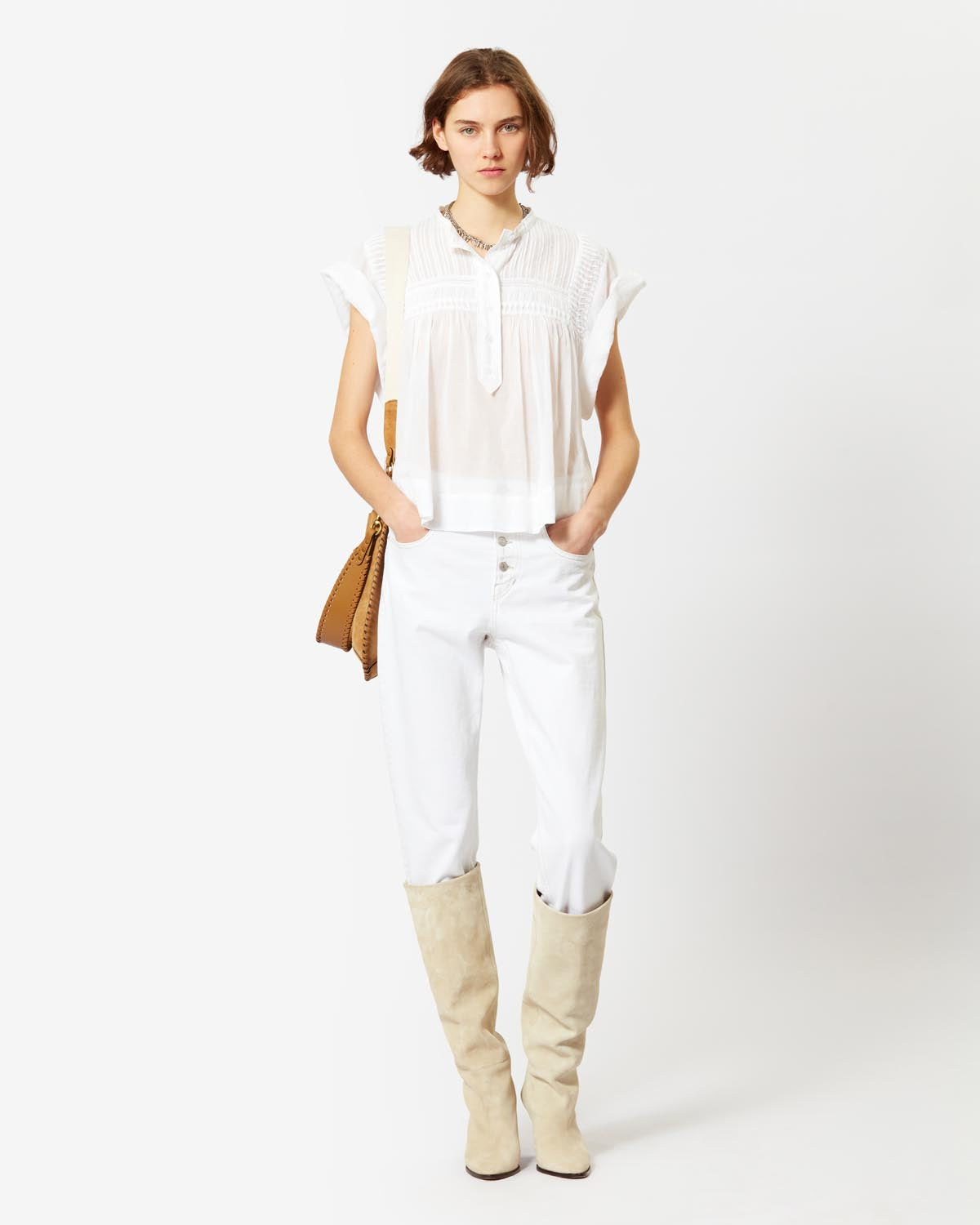 Haut leaza Woman Blanc 10