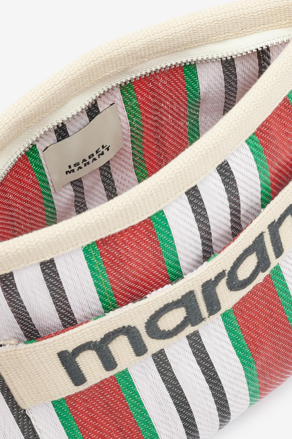 Pwoden striped pouch bag - Red - Woman - 5