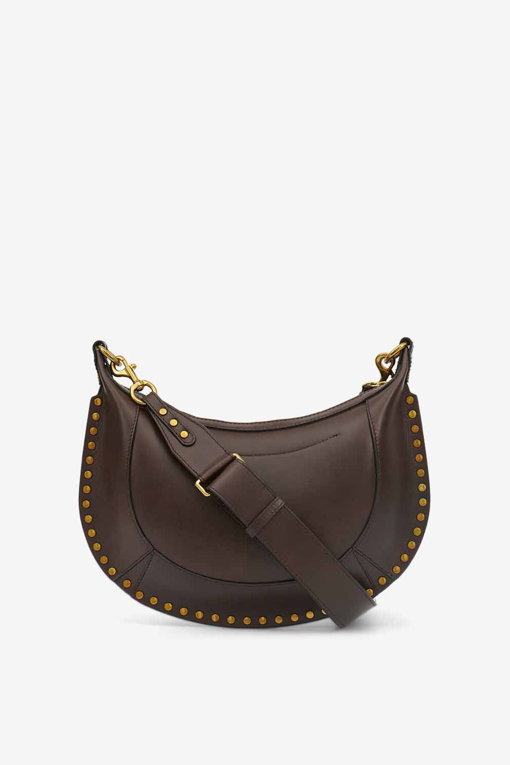 Bolso de mano y hombro de piel de becerro naoko - Chocolate - Woman - 3