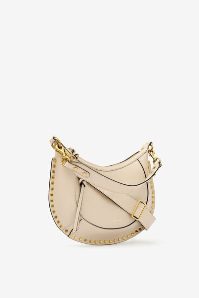 Naoko studded leather bag - Light beige - Woman - 4