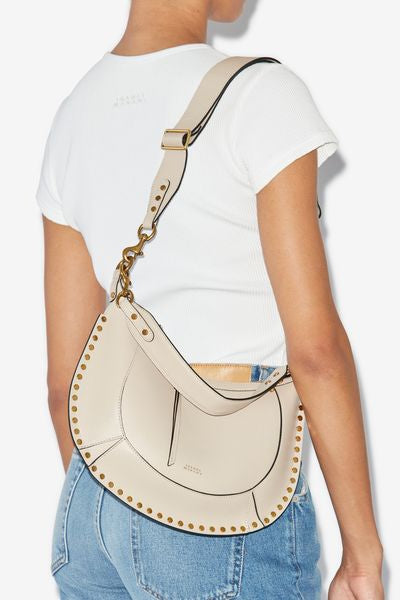 Naoko studded leather bag - Light beige - Woman - 2