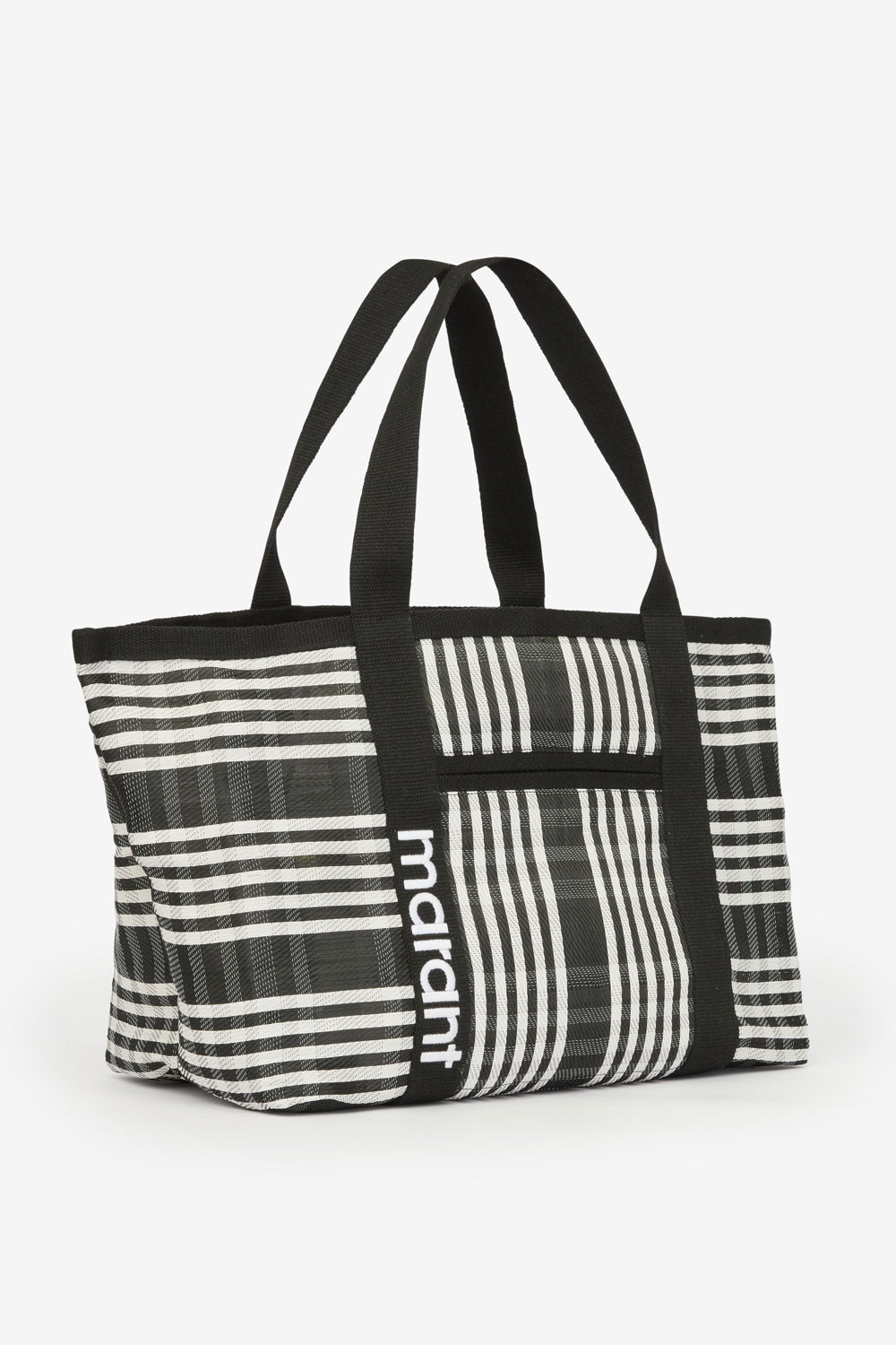 Darwen nylon shoulder tote bag - Black-white - Woman - 4