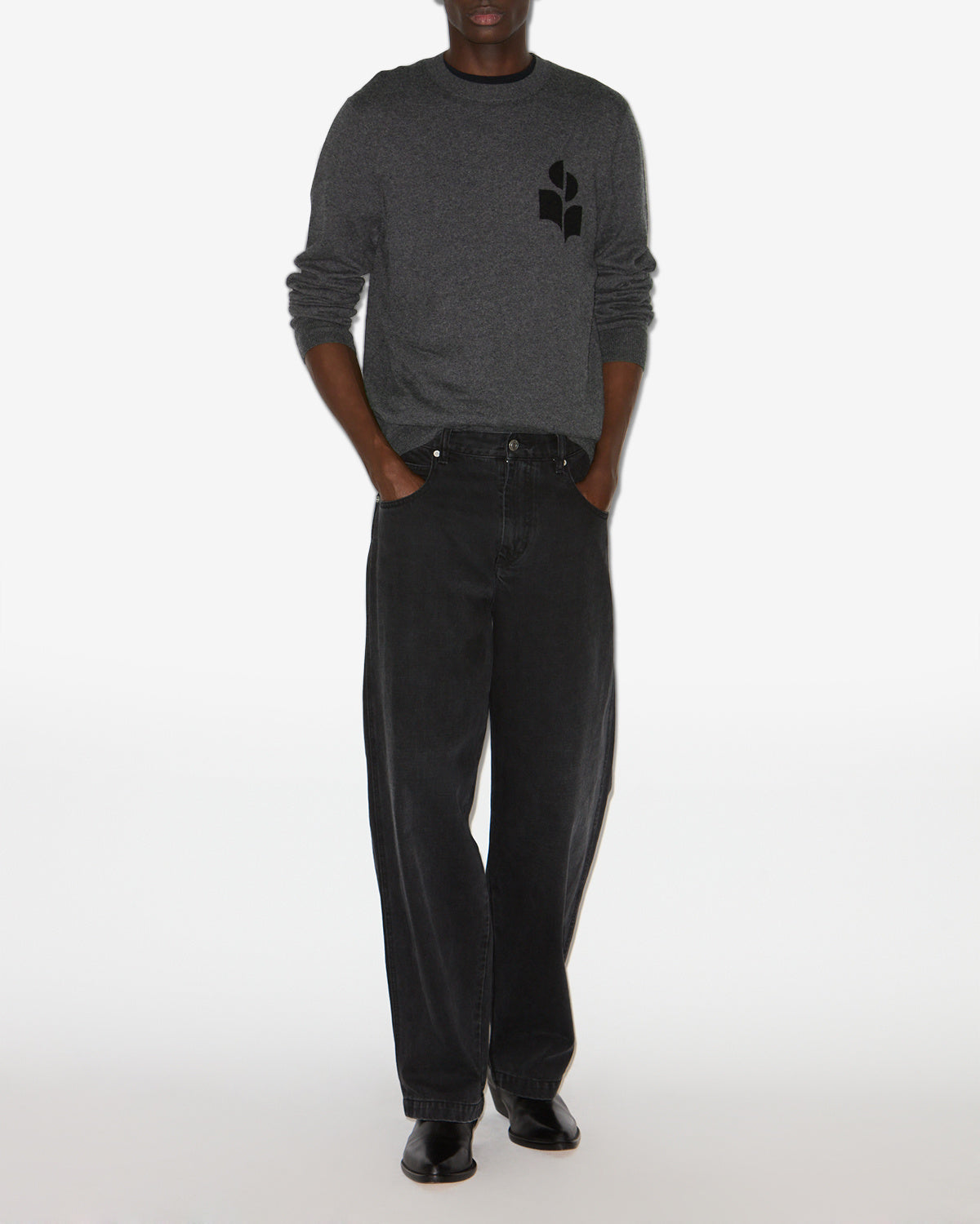 Evans sweater Man Anthracite 4
