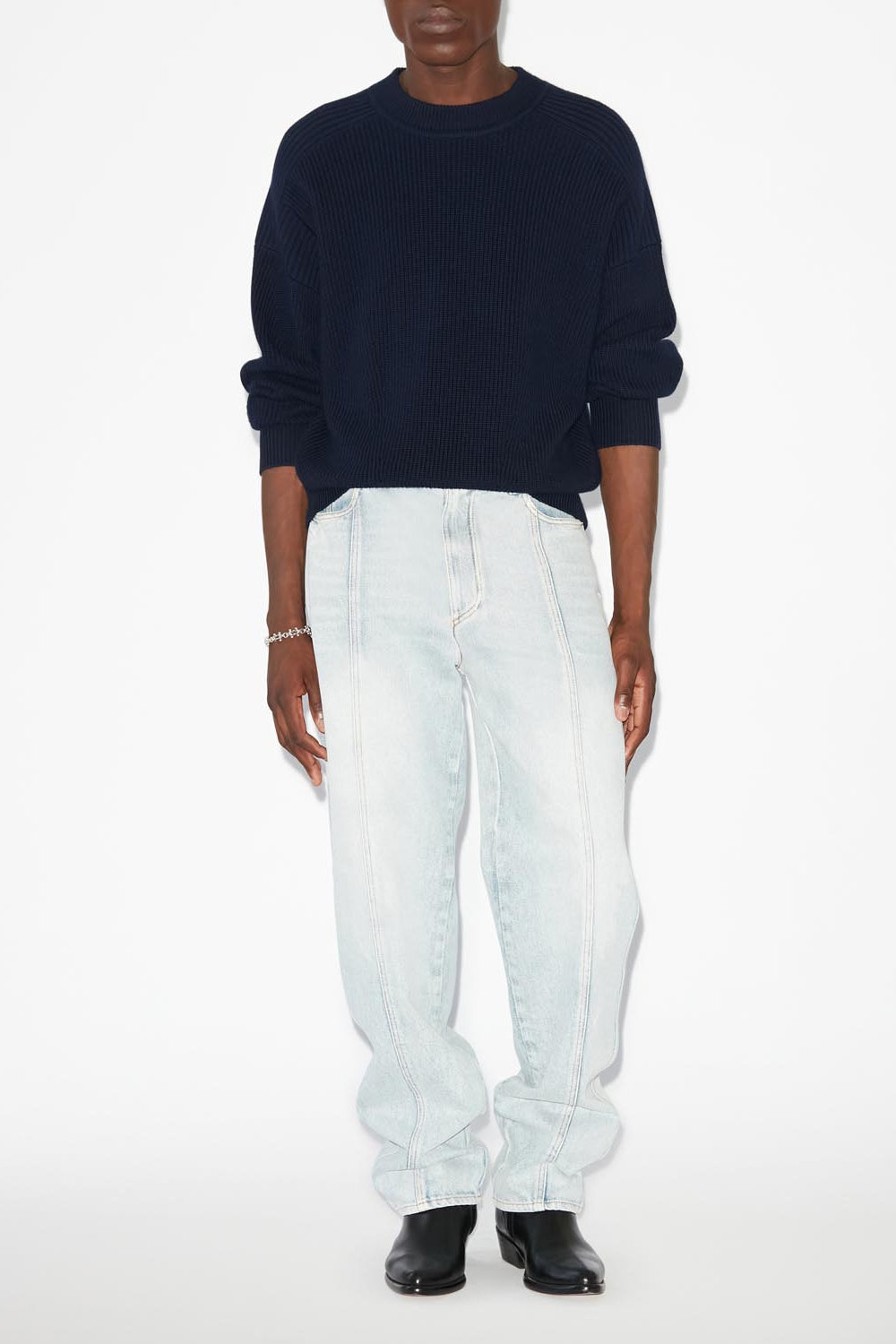 Barry merinos wool sweater - Midnight - Man - 3