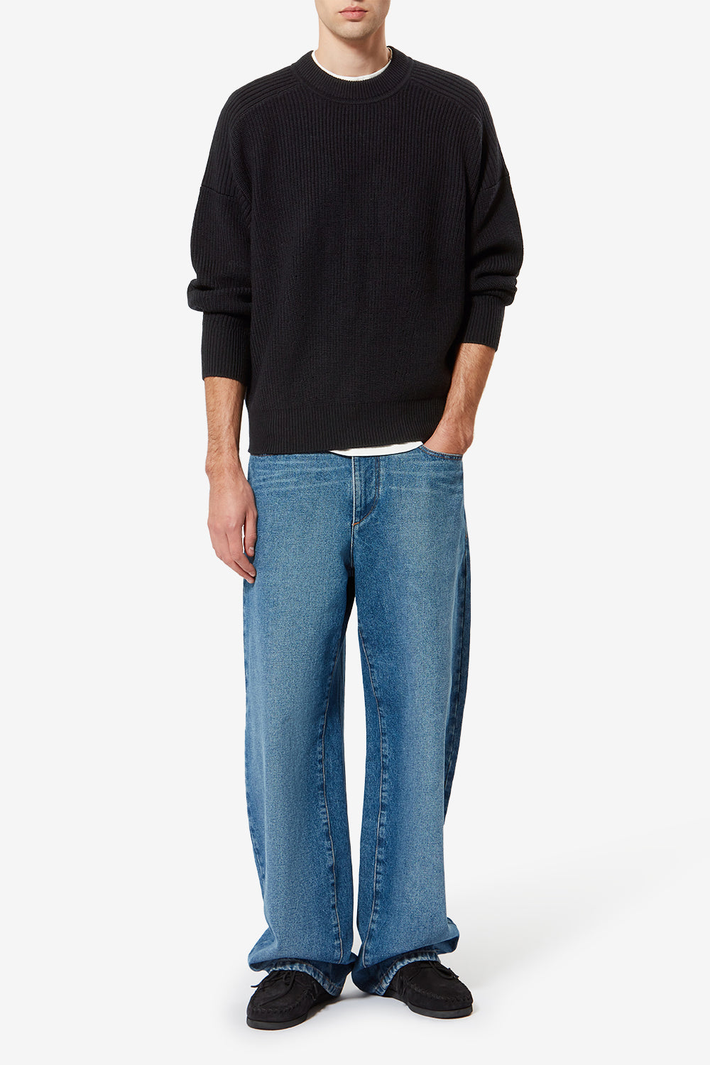 Barry merinos wool sweater - Midnight - Man - 3