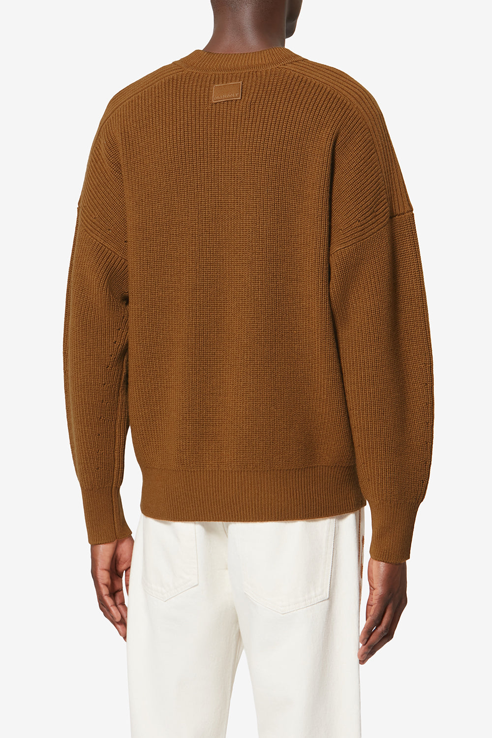 Pull barry en laine mérinos - Cognac - Man - 5