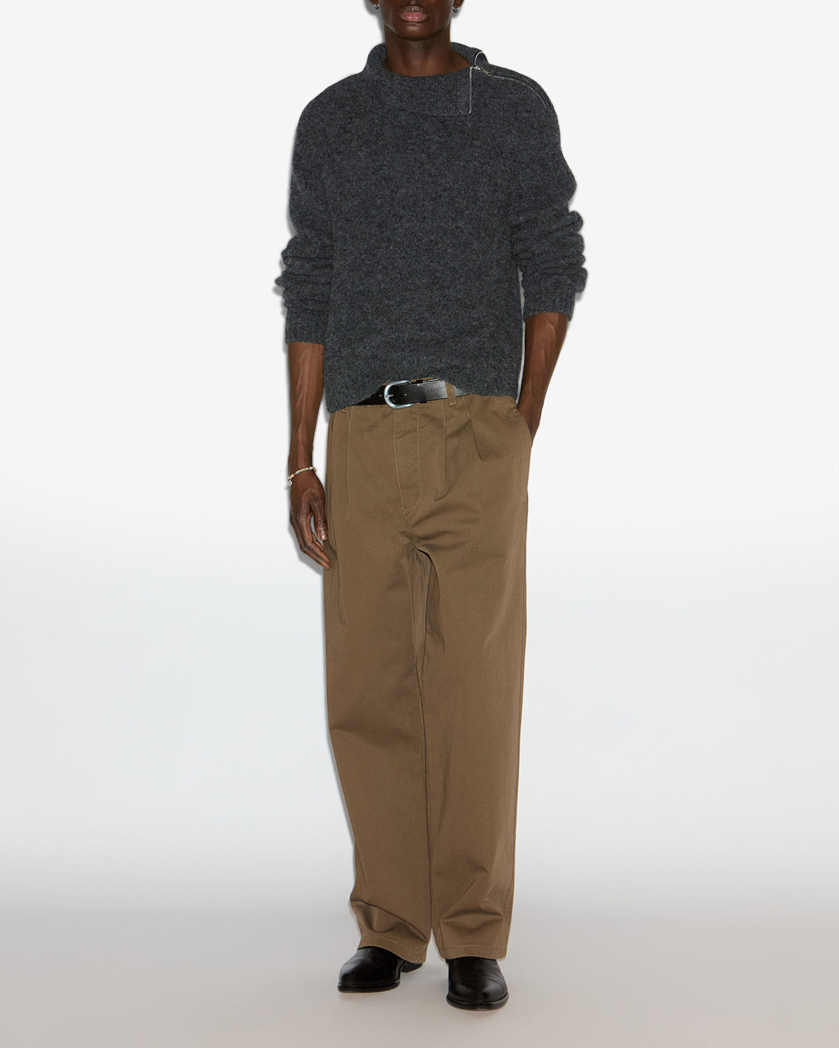 Maglione aliocha Man Grigio scuro 4