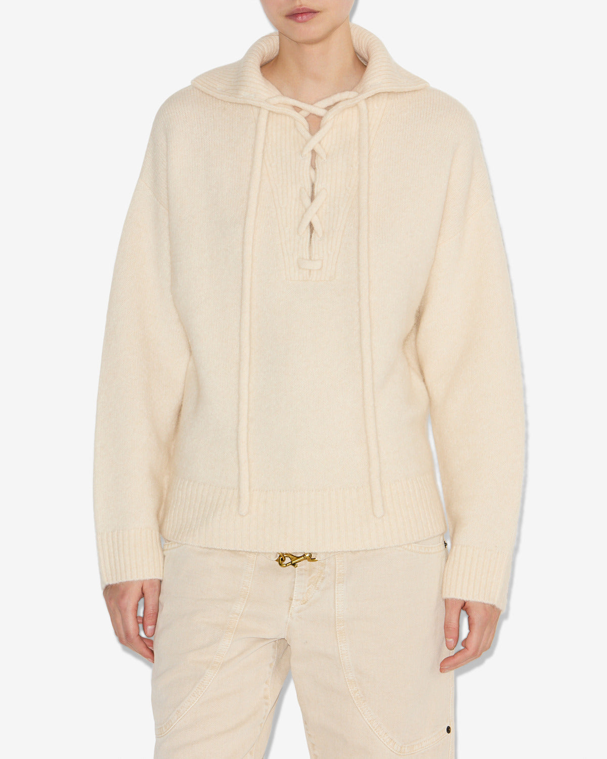Phylia sweater Woman Ecru 5