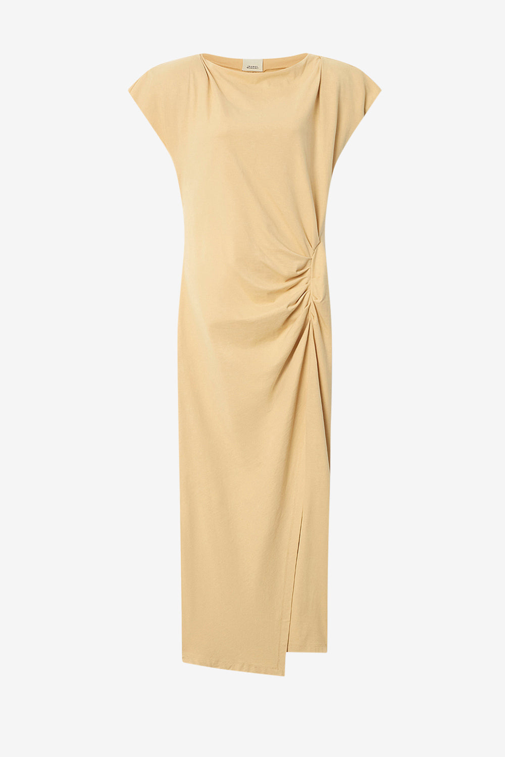 Nadela cotton jersey dress - Dusky yellow - Woman - 1
