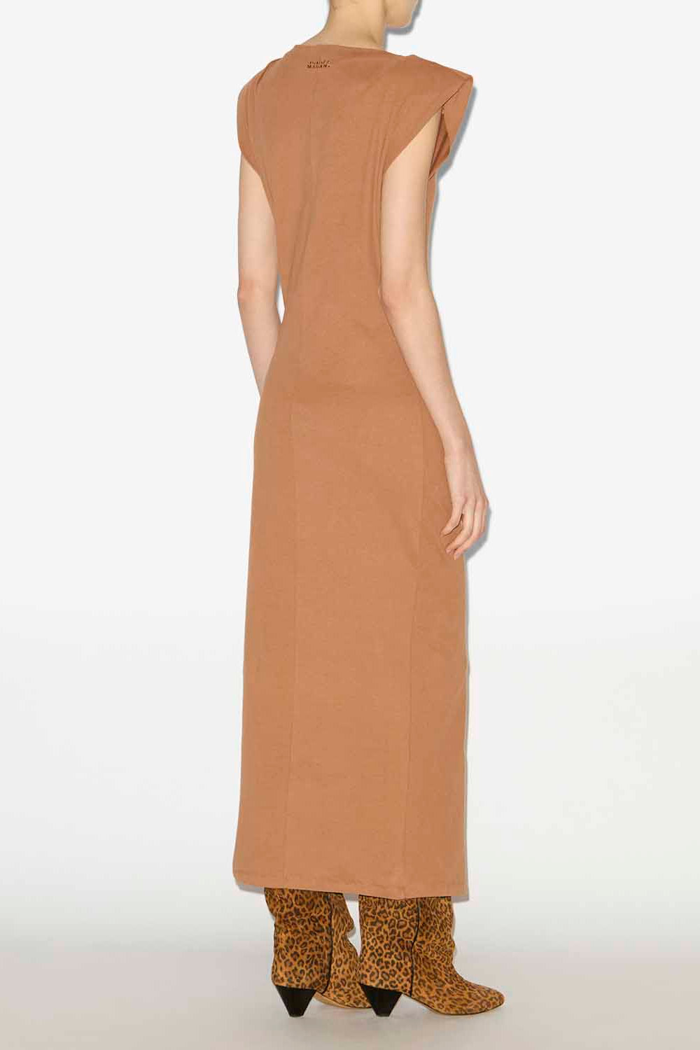 Robe longue nadela en jersey  - Caramel - Woman - 4