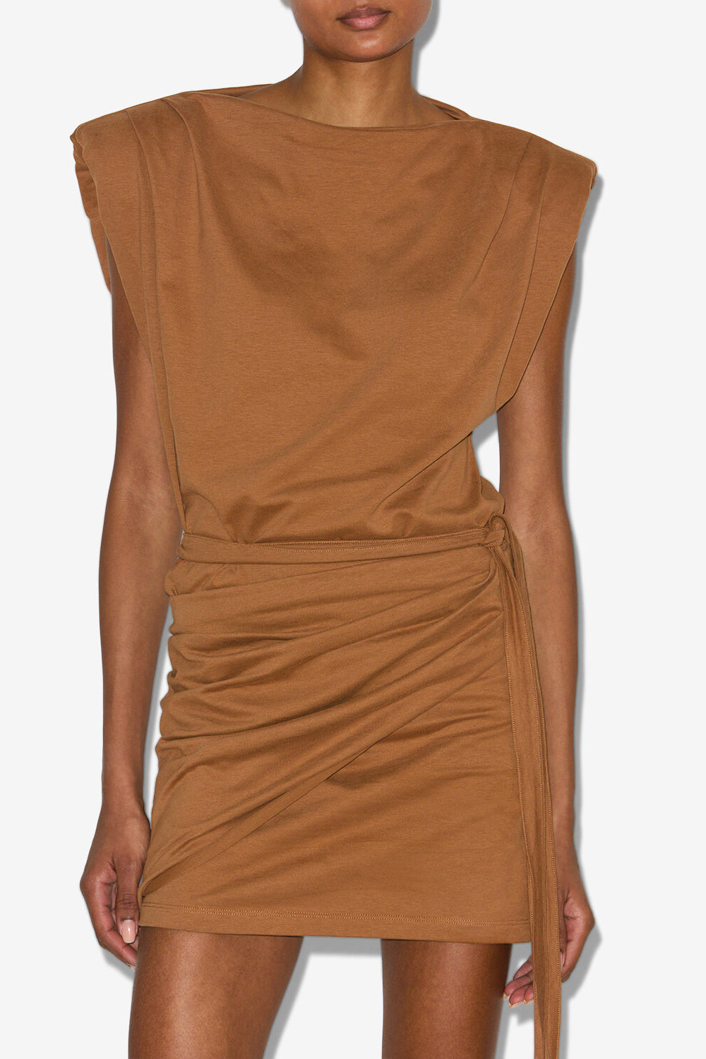 Robe courte marielle en jersey  - Caramel - Woman - 3