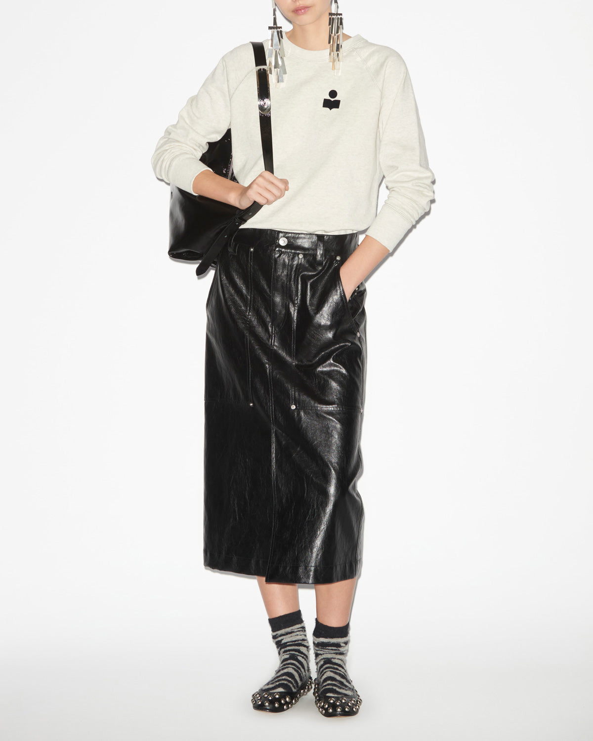 Sudadera con logotipo milla Woman Crudo 3