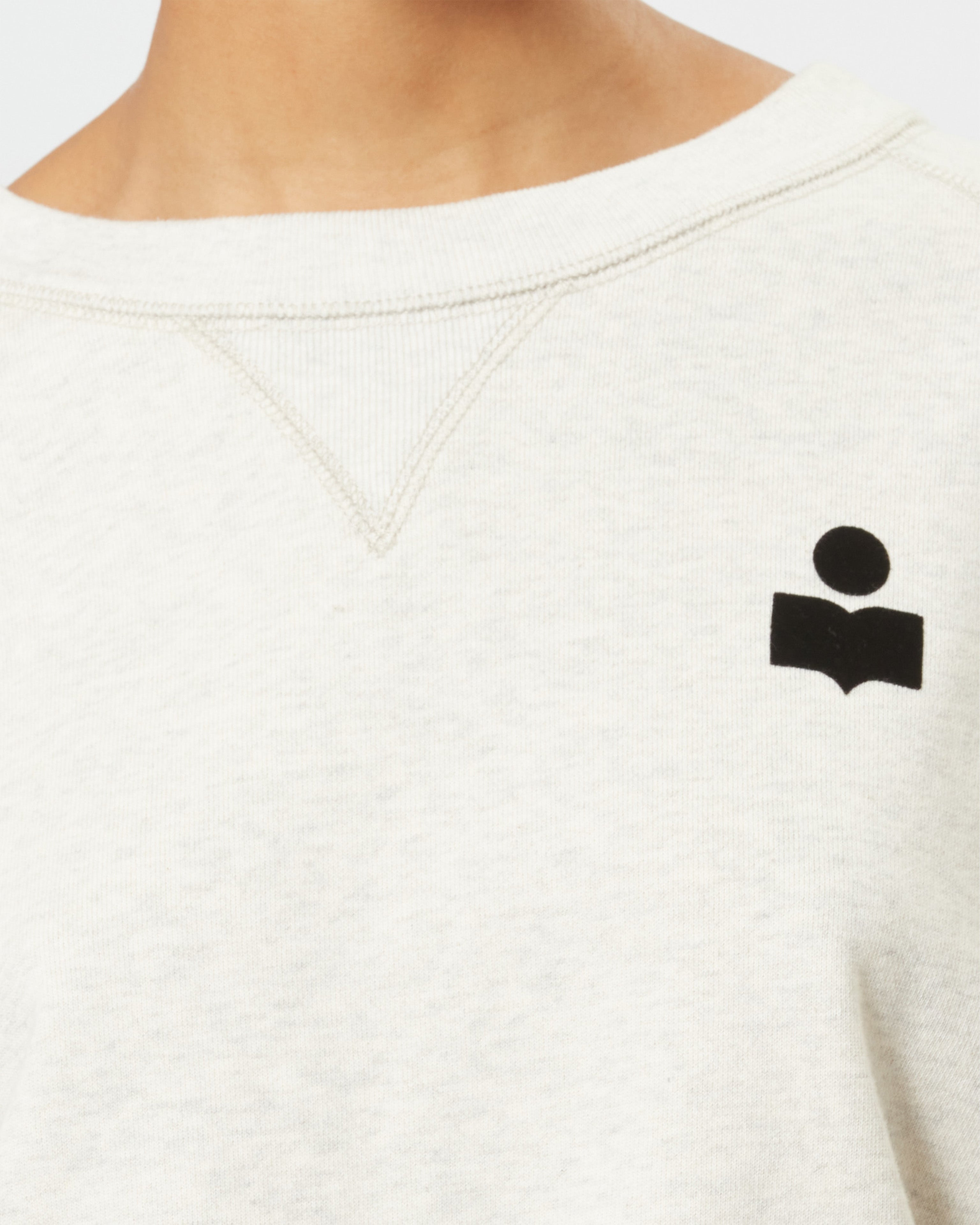 Sweatshirt margo mit logo Woman Naturfarben 8