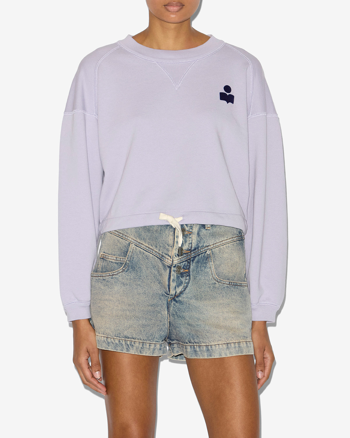 Sweatshirt margo Woman Lilac/dark navy 3