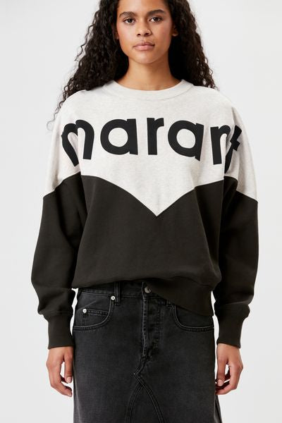 Houston two-tone logo sweatshirt - Black - Woman - 4