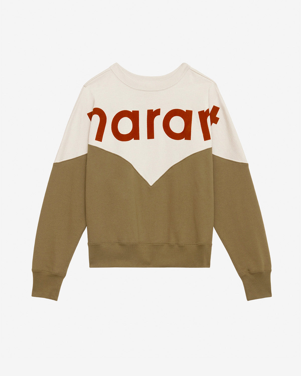 Felpa houston Woman Ecru-dark khaki 1