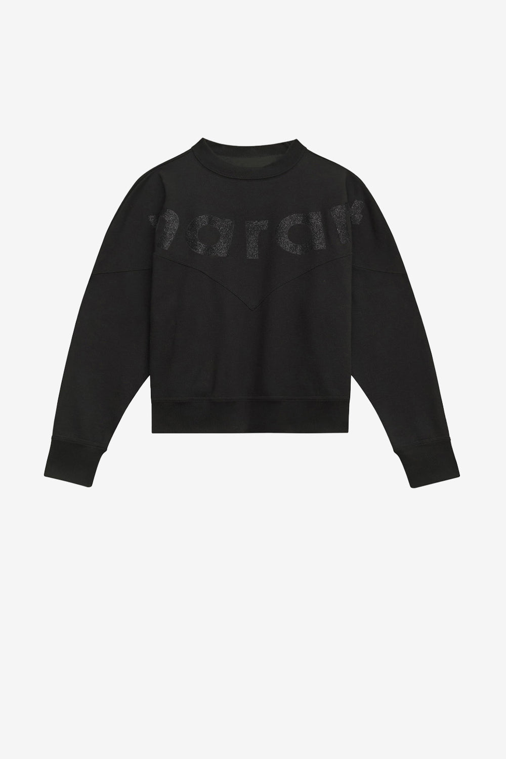 Houston cotton sweatshirt with logo - Black - Woman - 1