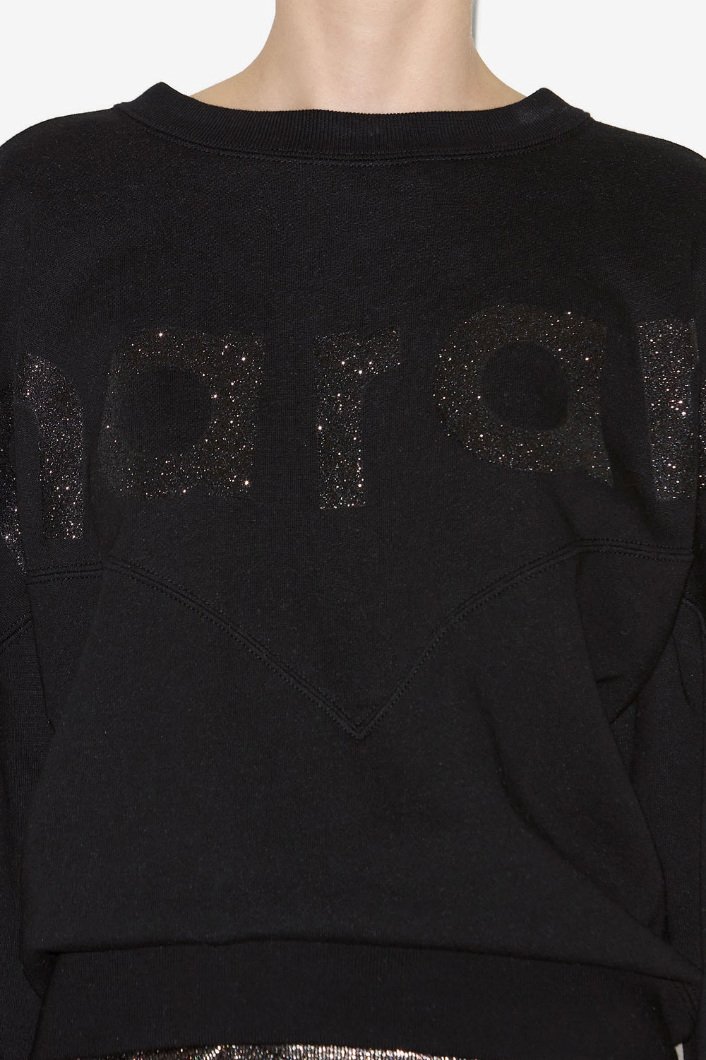 Houston cotton sweatshirt with logo - Black - Woman - 3
