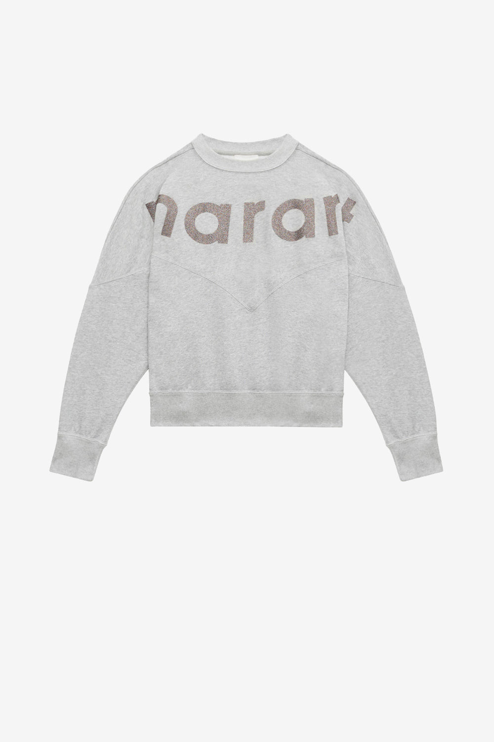 Houston cotton sweatshirt with logo - Gray-silver - Woman - 1