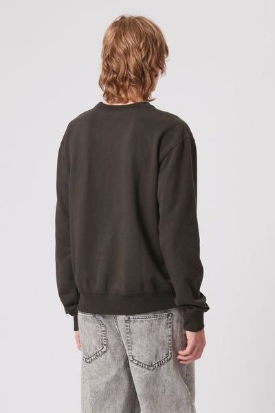 Sweatshirt en jersey à logo brodé mikoy - Noir délavé - Man - 5