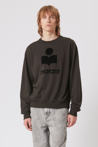 Sweatshirt en jersey à logo brodé mikoy - Noir délavé - Man - 4